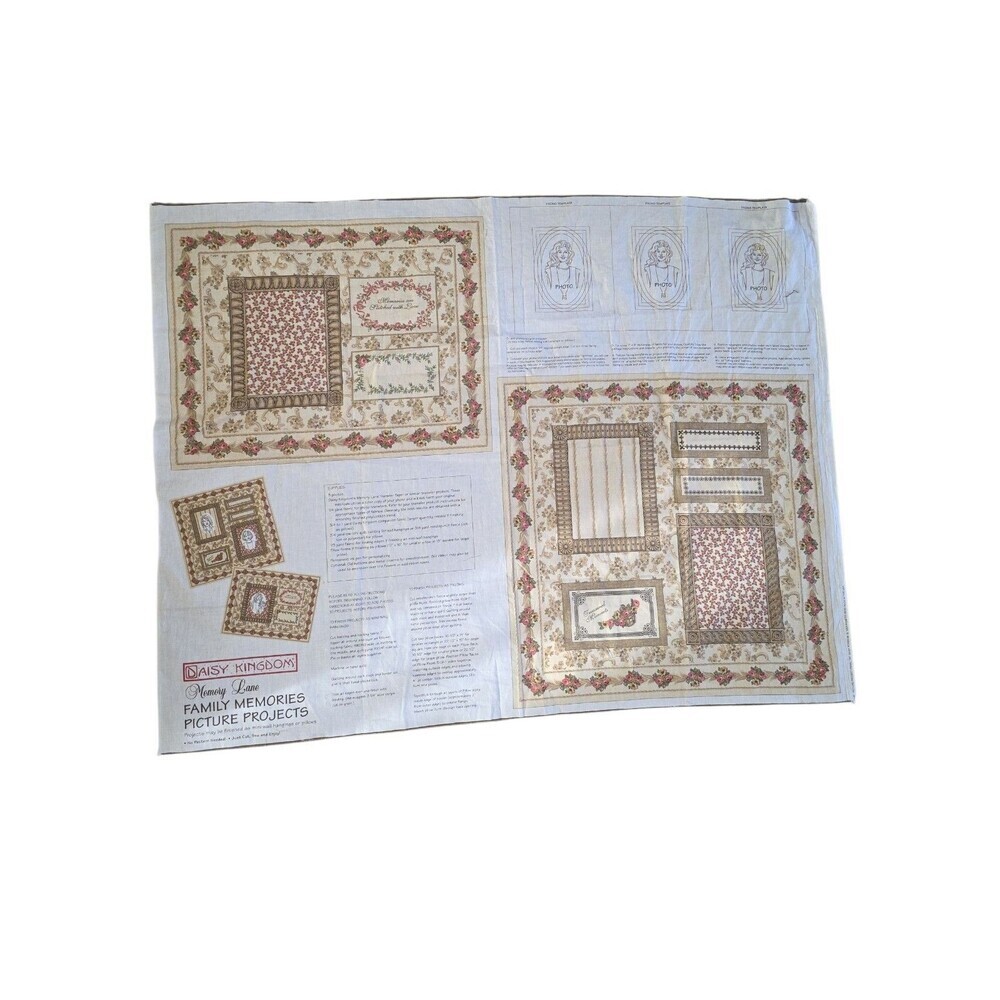 Daisy Kingdom Memory Lane Family Memories Picture Or Pillow Panel New Vintage